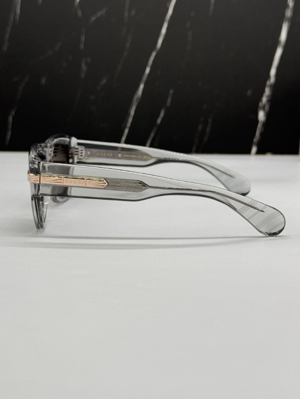 NEW GUCCI GG1517S 006 CLEAR BROWN MEN SUNGLASSES GUCCI - Picture 6 of 10
